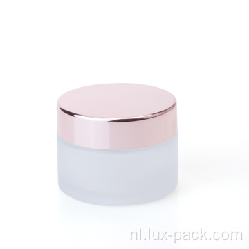 250 g vierkante glas luxe crème pomppot
